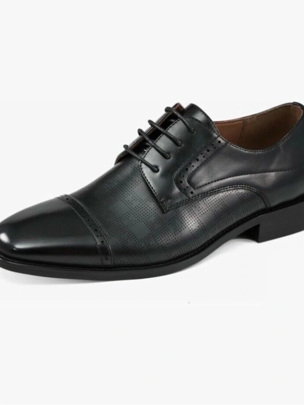 Classic Black Men's Lace-Up Dress Shoe